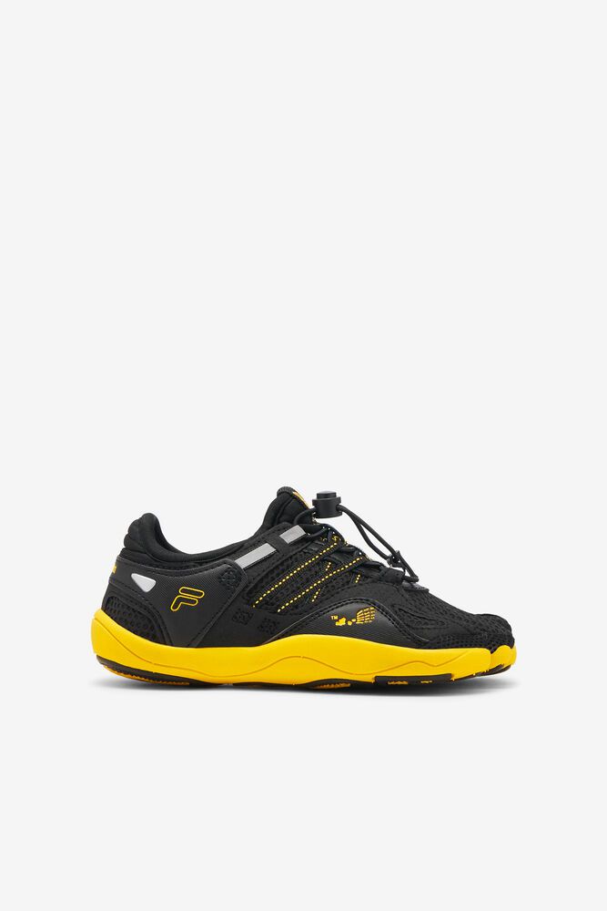 Fila Sneakers Kids Black/Yellow - Skele-toes Bay Rnr 3 - Philippines 9052873-VT